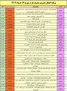 برنامه قطعی برق شهرک صنعتی شمس آباد